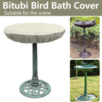 Bitubi Bird Bath Cover for 24" to 30" Diameter Bowl,Heavy Duty Waterproof 600D Oxford Cloth Garden Bird Bath Protective Cover with Elastic Hem Cord