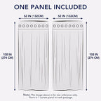 PureFit Outdoor Curtains for Patio Waterproof Weatherproof, UV Resistant Outside Curtains for Gazebo, Front Porch, Pergola, Sun Blocking Privacy Curtain, 52W x 108L inch, 1 Panel, Beige