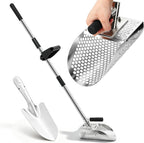 long handle sand scoop, stainless steel shovel scoop, main product view