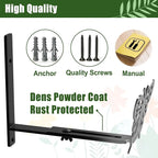 Adjustable Window Box Brackets, 6 to 12 inch Heavy Duty Window Planter Box Brackets, Butterfly Shape Wall Mount Flower Box Holder, 4 Pack