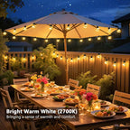 Outdoor String Lights, 25ft 20 LED Bulbs Hanging Patio Lights Dimmable with Timer & Remote, Globe Bulb Shatterproof & Waterproof for Outdoor Indoor Patio Backyard Balcony Decor - Warm White