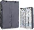 Waterproof Shelf Cover,600D Heavy Duty Dustproof Storage Wire Rack Covers,Outdoor Shelving Covers for Wire Shelves with Zipper 60''x24''x72'',Clear Front.
