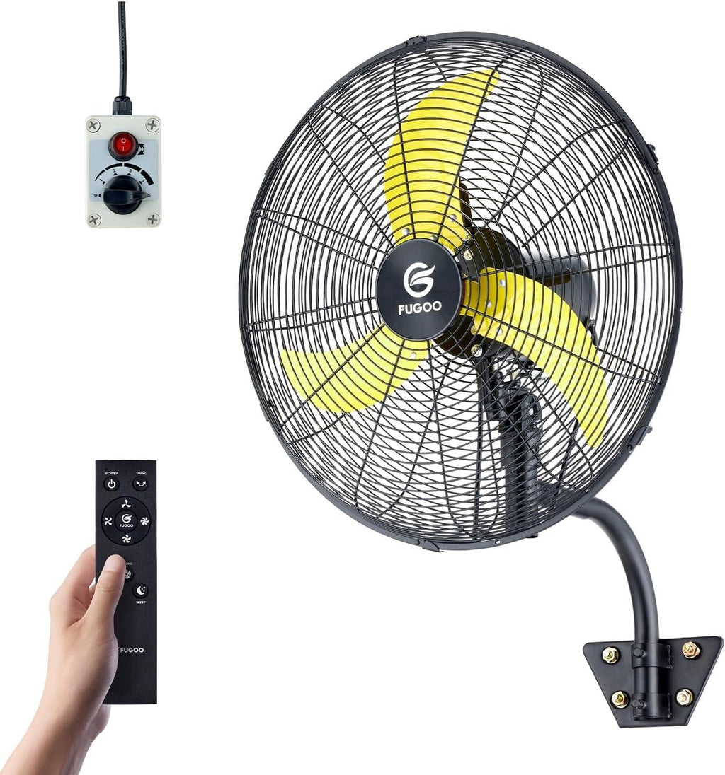 fugoo 20 inch outdoor wall-mounted fan, 4000 cfm, main product view