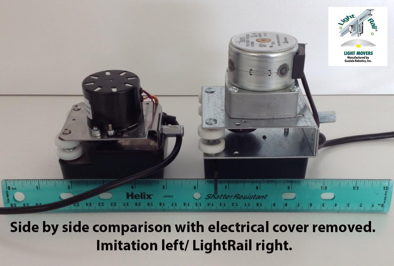 Light Rail 3.5 IntelliDrive Kit Motor with Rail Plus RoboStik, Robotic Grow Light Mover Genuine Solidly Made in USA