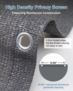 balcony privacy screen fence uv protection, customized 2.5'x6', side view