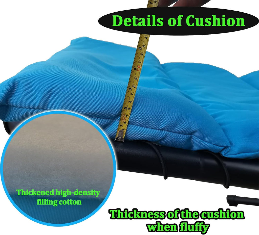 Hanging Lounge Chair Replacement Cushion with Umbrella Fabric, Fade Resistant Breathable Replacement Cushion Pad for Outdoor Curved Hanging Hammock Swing Chair (Dark Gray)