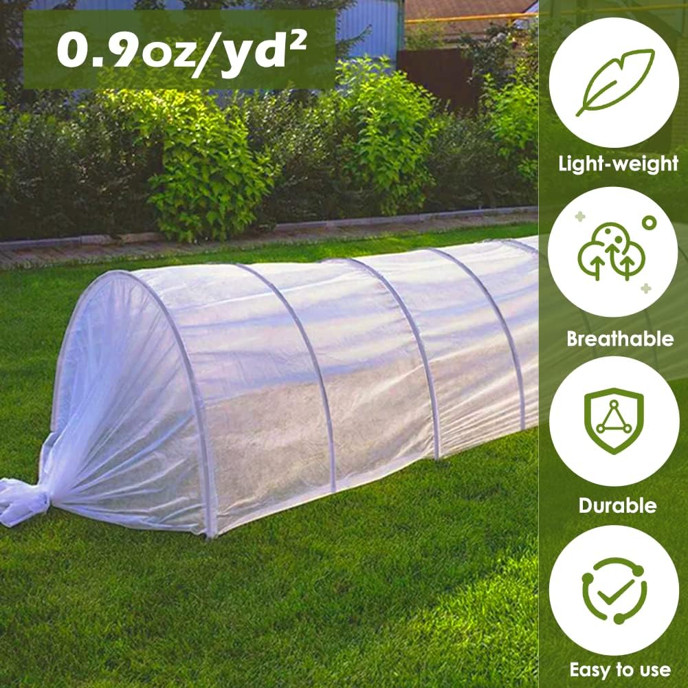 plant freeze protection cover, 7x100 ft floating row, close-up detail
