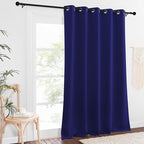 NICETOWN Blackout Curtains 84 Inch Length, Thermal Insulated Curtains for Bedroom Grommet Energy Saving Room Darkening Drapes for Living Room Window, 1 Panel, Navy Blue, 66" W x 102" L