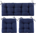 wicker chair cushions of 3 pieces, waterproof cushions, main product view