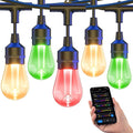 XMCOSY+ Smart Outdoor String Lights, 72.5Ft Patio Lights Waterproof, App Control, Compatible with Alexa, RGBCWIC Color Changing LED String Light for Outside