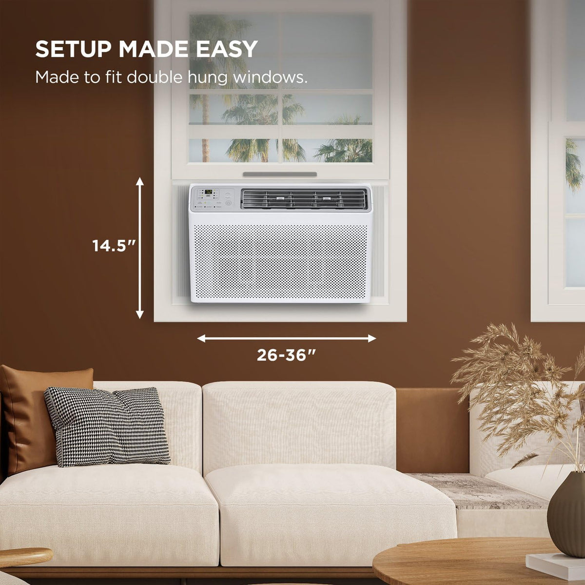 tcl 10,000 btu smart window air conditioner, fan, view 9