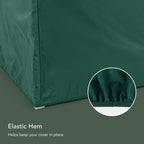 Covermates Classic Bird Bath Cover – 24 Diameter x 18H, Green | Water-resistant protection, 12-gauge vinyl, elastic hem, mesh vent, 2-year warranty