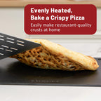 Pizza Steel Baking Steel, 16 x 13.4 Inch Heavy Duty Carbon Steel Pizza Baking Plate, 20X Faster Heating for Crispy Pizza Crust & Artisan Bread, Ideal for Oven Grill Home & Commercial Use
