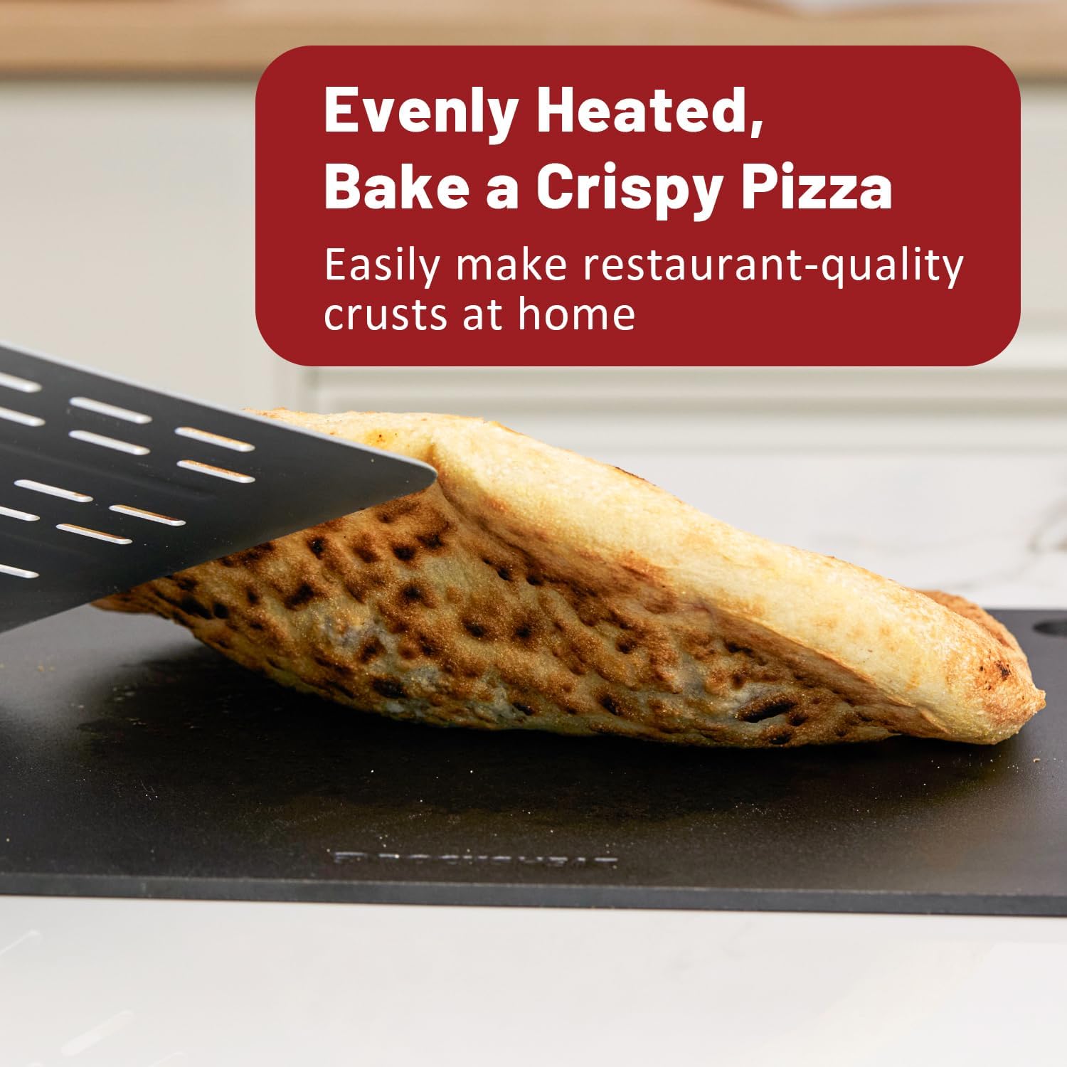 Pizza Steel Baking Steel, 16 x 13.4 Inch Heavy Duty Carbon Steel Pizza Baking Plate, 20X Faster Heating for Crispy Pizza Crust & Artisan Bread, Ideal for Oven Grill Home & Commercial Use