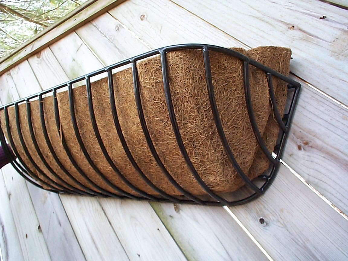 44 Inch Long Single Molded Coco Fiber Replacement Liner for Window Hayrack Planters - Single
