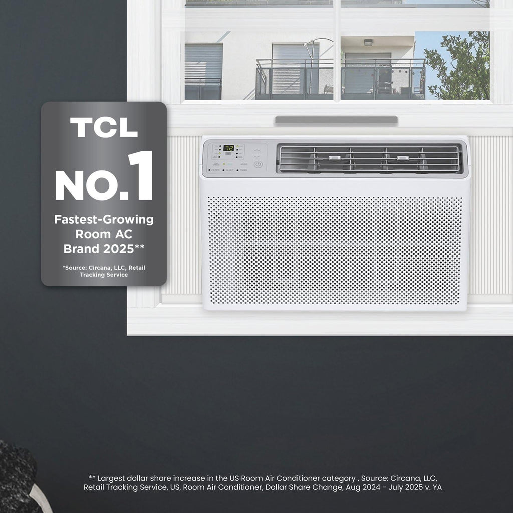 tcl 10,000 btu smart window air conditioner, fan, view 14