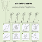 low voltage landscape lights, 10w 12/24v 2700k warm showing dimensions