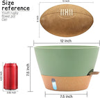 12-Inch Self Watering Planters with Drainage Holes, Large Flower Pots for Indoor Outdoor Plants, Garden Pots Green 2 Pack