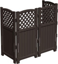 devoko resin outdoor privacy fence, 4 privacy screen, main product view