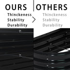 8x2x1ft(2 Pack) Galvanized Raised Garden Bed,Outdoor Planter Box Metal Patio Kit Planting Bed for Vegetables Flowers Herb,Black
