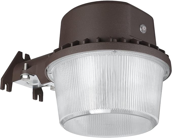TORCHSTAR LED Barn Light, Dusk to Dawn Area Lights with Photocell, Outdoor Security Flood Lighting, ETL & FCC Listed, IP65 Waterproof, Aluminum, 110-277V, Garage, Yard, 3000K Warm White, Bronze