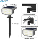Solar Lights Outdoor Waterproof IP65, Super Bright LED with Lens, 3000K 2 Lighting Modes, Solar Powered Yard Garden Solar Spot Lights for Outside Landscape Auto On/Off -8 Pack