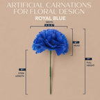 royal imports carnation artificial flowers for weddings –, close-up detail