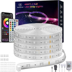 Outdoor Led Strip Lights Waterproof 400ft(2 * 200ft), Ip68 Outside Led Light Strip Waterproof with Remote and App Control, Exterior Led Rope Lights Music Syne RGB Strip Lights for Party Decor
