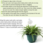 3 PCS Top-Fill Self Watering Globes, Automatic Plant Watering Devices, Transparent Self Watering Planter Insert, Durable Clear Glass Aqua Bulbs for Indoor, Cactus Shape, & Funnel