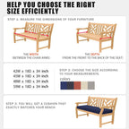 favoyard outdoor bench cushion, 42 x 18 inch, package contents