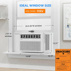 rovsun 8000 btu window air conditioner with heat, package contents