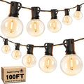 100ft led outdoor string lights patio light with, main product view