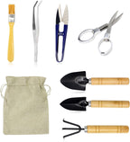 Bonsai Tool Set 8 PCS-Mini Gardening Tools Kit for Indoor Outdoor Plant | Perfect for garden enthusiasts Compact and easy to use