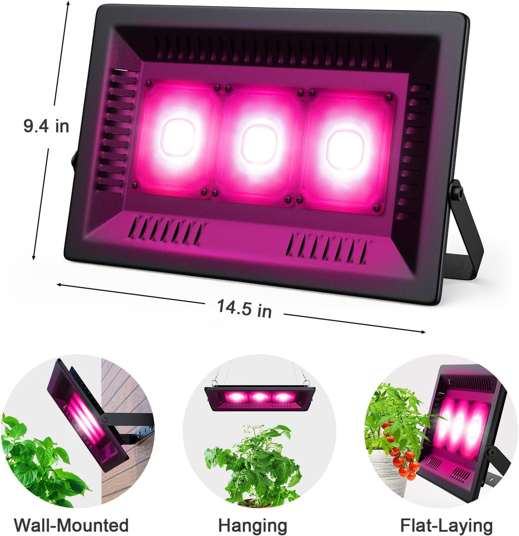 450w outdoor grow lights, full spectrum led plant on a desk or shelf