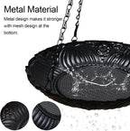 Platform Bird Feeder，11 inch Large Metal Hanging Tray Bird Feeders for Outside 1pack