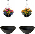 16" Reusable Hanging Basket Liner – Fabric Coco Liner Replacement for Wire Baskets, Bird Proof Moisture Retaining Planter Insert, EZ Swap Pots USA Made (2-Pack)