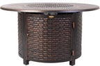 fire sense 62373 florence woven aluminum convertible gas showing dimensions