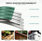 5×3×1.4FT Galvanized Raised Garden Bed Outdoor, Metal Raised Garden Bed Kit, Large Planter Raised Beds, 4 In1 Modular Raised Planter Box Outdoor,Raised Beds for Gardening for Vegetables Flowers Herbs