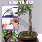 Swpeet 5Pcs 4 Sizes 1/1.5/2/ 3 mm Bonsai Training Wire 164 Feet Total with Wire Cutter, Aluminum Wire Bonsai Tool Kit, Bonsai Accessories for Bonsai Trees Indoor Garden DIY Tools