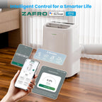zafro portable air conditioner, 12000 btu(8000 btu sacc) on a desk or shelf
