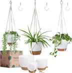 self watering hanging planters for indoor plants large, main product view