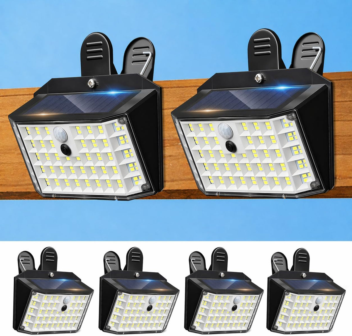 clip on solar lights outdoor, 176 leds 600, main product view