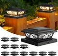 brightever 4x4 post solar lights, solar post cap, main product view