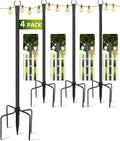 string light poles for outside, 4 pack 10, main product view