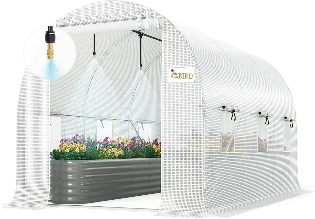 king bird premium 10x7x7 ft greenhouse for outdoors, main product view