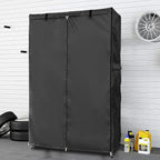 Waterproof Shelf Cover,Outdoor 600D Heavy Duty Dustproof Storage Shelves Cover,60''x18''x72'' Shelf Covers for Wire Shelving with Zippers,Storage Rack Covers with Clear Front