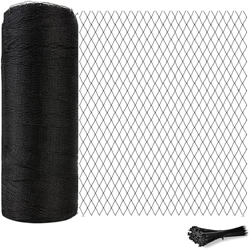 junflying bird netting 7.5x100 ft, 1/2" mesh heavy, main product view