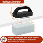 Heavy Duty Griddle Cleaning Brick with Handle | Grill Cleaner for Cleaning Flat top, Pumice Griddle Cleaning Stone Removing Stains for BBQ, Swimming Pool, Sink(5 Pack)