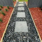 40lbs Large River Rocks for Landscaping, 3-4" Black Pebbles | for Garden Design, Hand-Picked Smooth Stones for Fish Tank, Flower Pots, Indoor Water Fountains, Pathways, Backyard