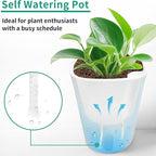 3" Self Watering Pots - 10 Sets Planter Pots for Indoor Plants With Water Level Indicator and Multiple Vents - for House Plants, Flowers, Herbs